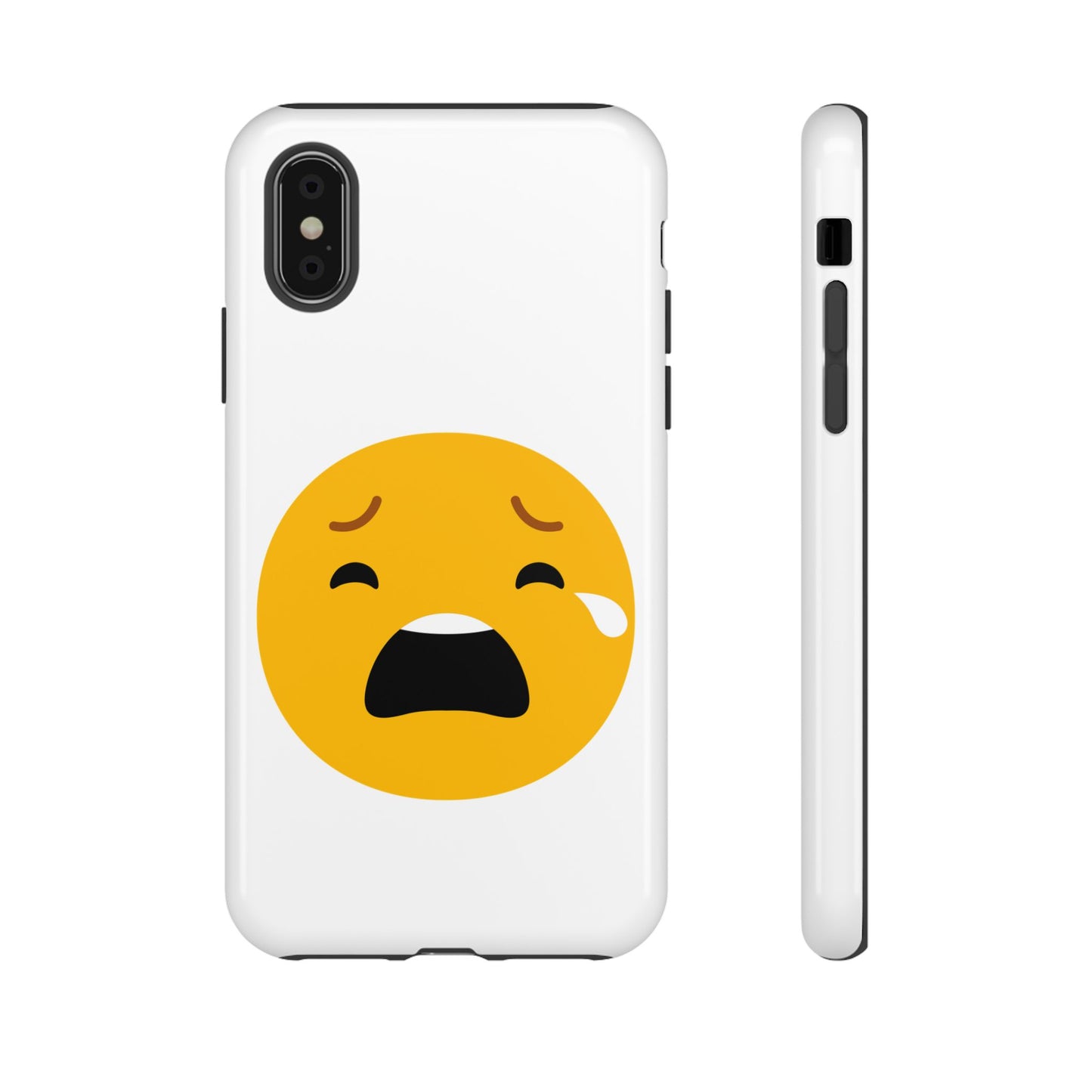 Emotional Tough Case – Sad Emoji Phone Case for Supportive Gifts