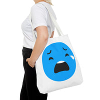Emotional Expression Tote Bag - Cute Sad Face Design