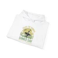 Summer Surf Vibes Hoodie – Unisex Heavy Blend™ Sweatshirt for Beach Lovers, Perfect Gift for Surfing, Casual Wear, Summer