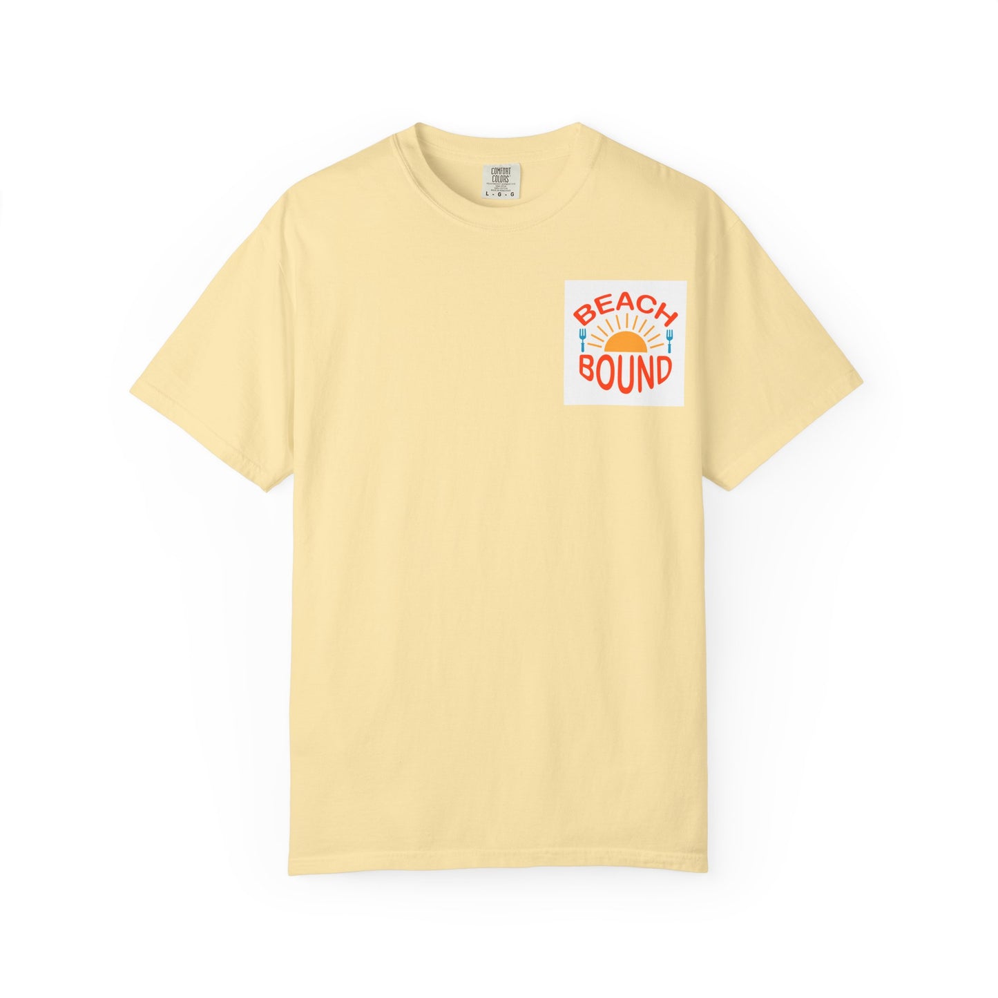 Beach Bound Unisex Garment-Dyed T-Shirt, Summer Vibes, Casual Wear, Beach Trip, Vacation Shirt, Outdoor Activities