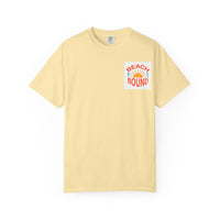 Beach Bound Unisex Garment-Dyed T-Shirt, Summer Vibes, Casual Wear, Beach Trip, Vacation Shirt, Outdoor Activities