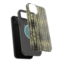 Stylish Snake Skin Magnetic Tough Case - Durable Protection for Your Phone
