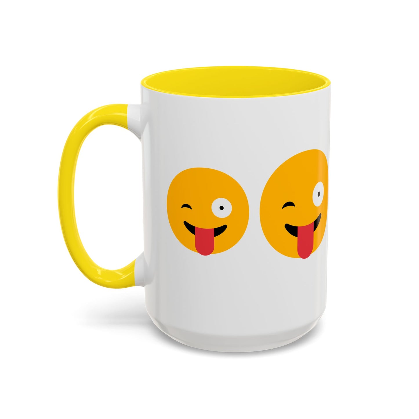 Playful Emoji Coffee Mug | Fun Yellow Faces 11oz & 15oz