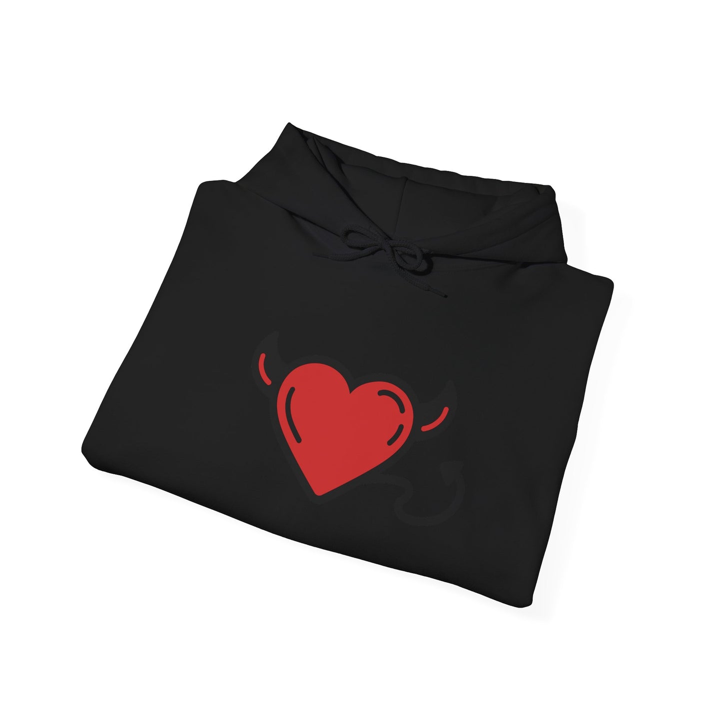 Devilish Heart Hoodie - Unisex Heavy Blend™ Sweatshirt for Fun-Loving Spirits