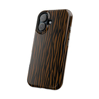 Stylish Magnetic Tough Phone Case - Bold Striped Design