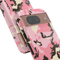 Stylish Tough Phone Case – Pink Camo Design for Bold Protection  Make a statement while keeping your phone safe with this eye-catching pink camouflage case that blends fashion with durability.