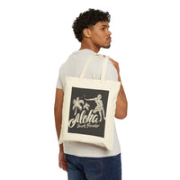Aloha Beach Paradise Cotton Canvas Tote Bag