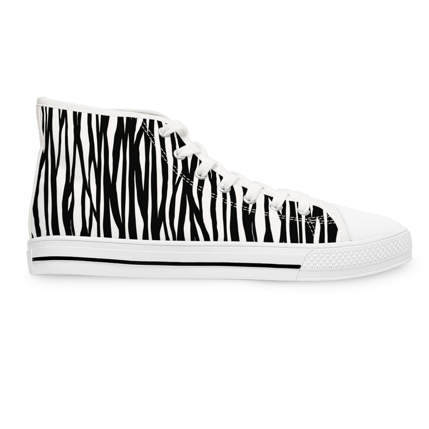 Zebra Print High Top Sneakers for Stylish Women