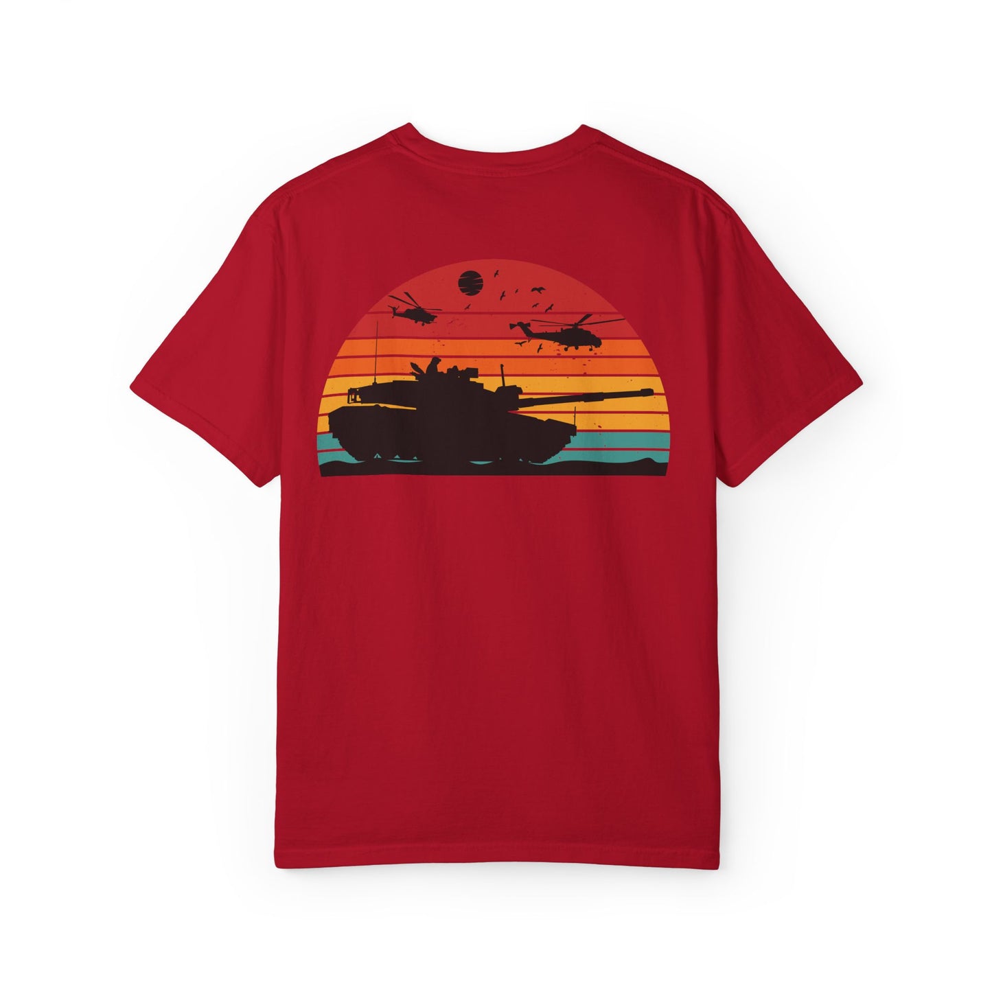 Vintage Sunset Tank Top - Military Inspired Unisex T-Shirt