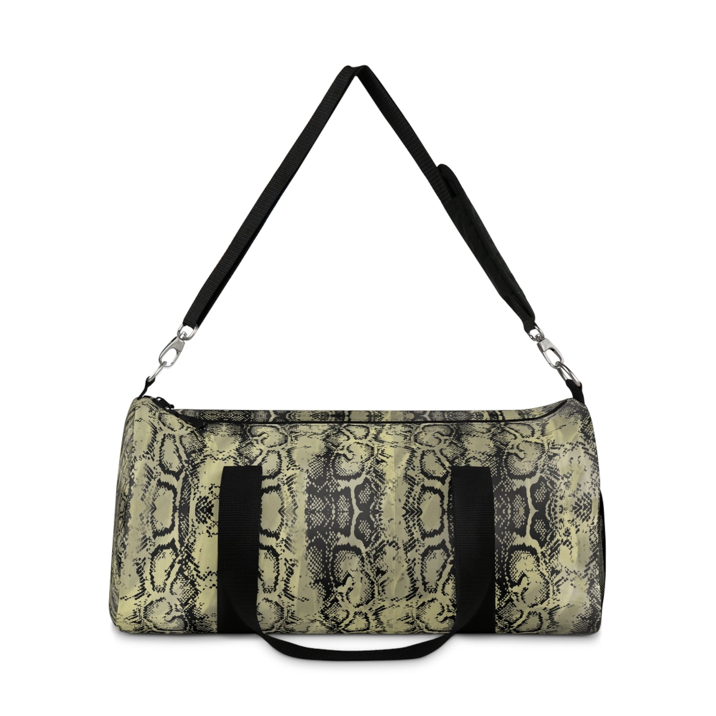 Stylish Python Print Duffel Bag - Trendy Gym & Travel Bag