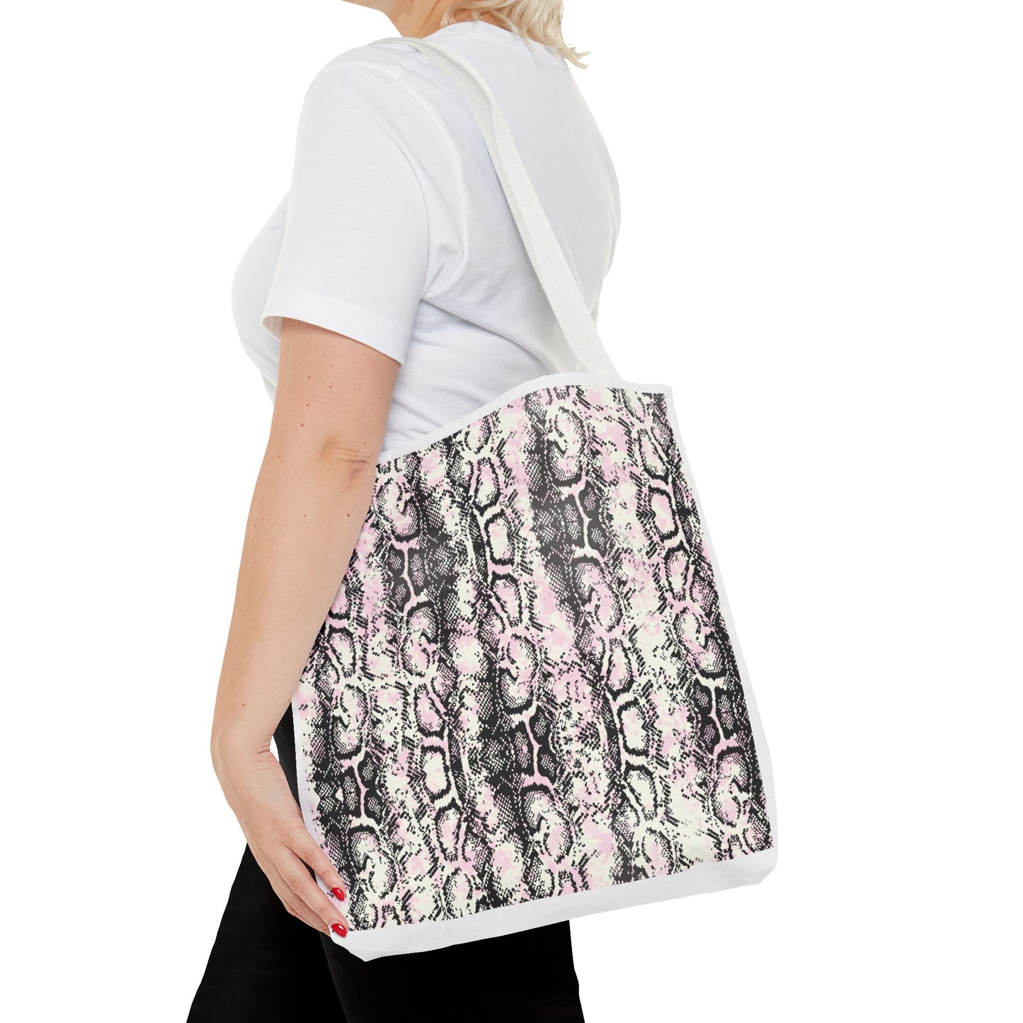 Elegant Python Print Tote Bag - Stylish and Trendy Carryall for Everyday Use