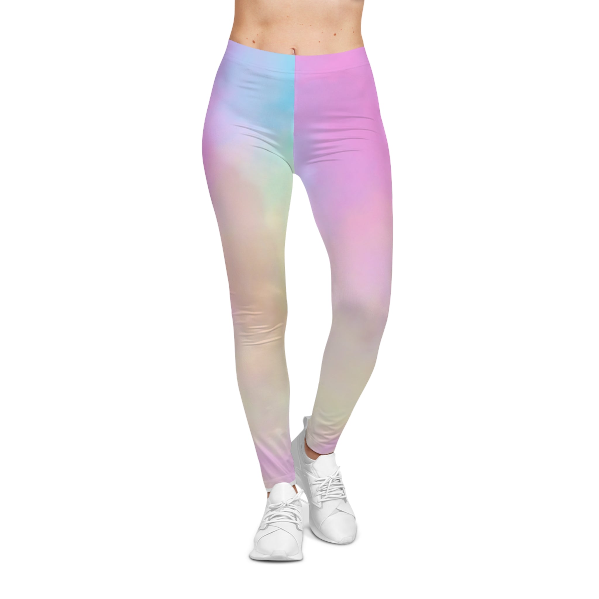 Pastel Tie-Dye Women's Casual Leggings – Comfortable & Stylish for Everyday Wear  Embrace comfort and style with these dreamy tie-dye leggings perfect for laid-back days and light workouts.
