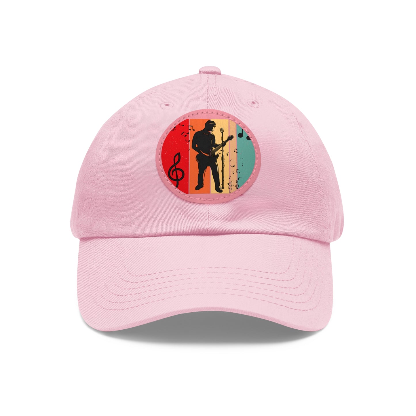 Musician Dad Hat with Leather Patch - Stylish Cap for Music Lovers