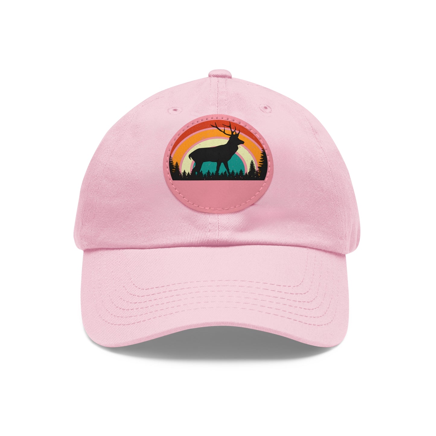 Rustic Style Dad Hat with Leather Patch - Perfect Gift for Outdoorsmen