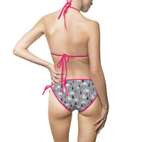 Stylish Gray Triangle Bikini Swimsuit for Women - Perfect for Beach Days & Pool Parties