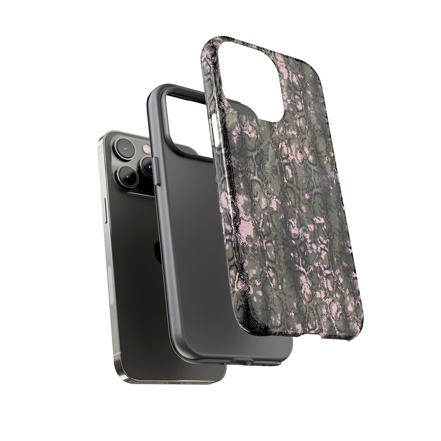 Stylish Snake Print Phone Case for Tough Protection