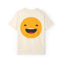 Smiley Face Unisex Garment-Dyed T-Shirt - Fun and Comfortable Casual Wear