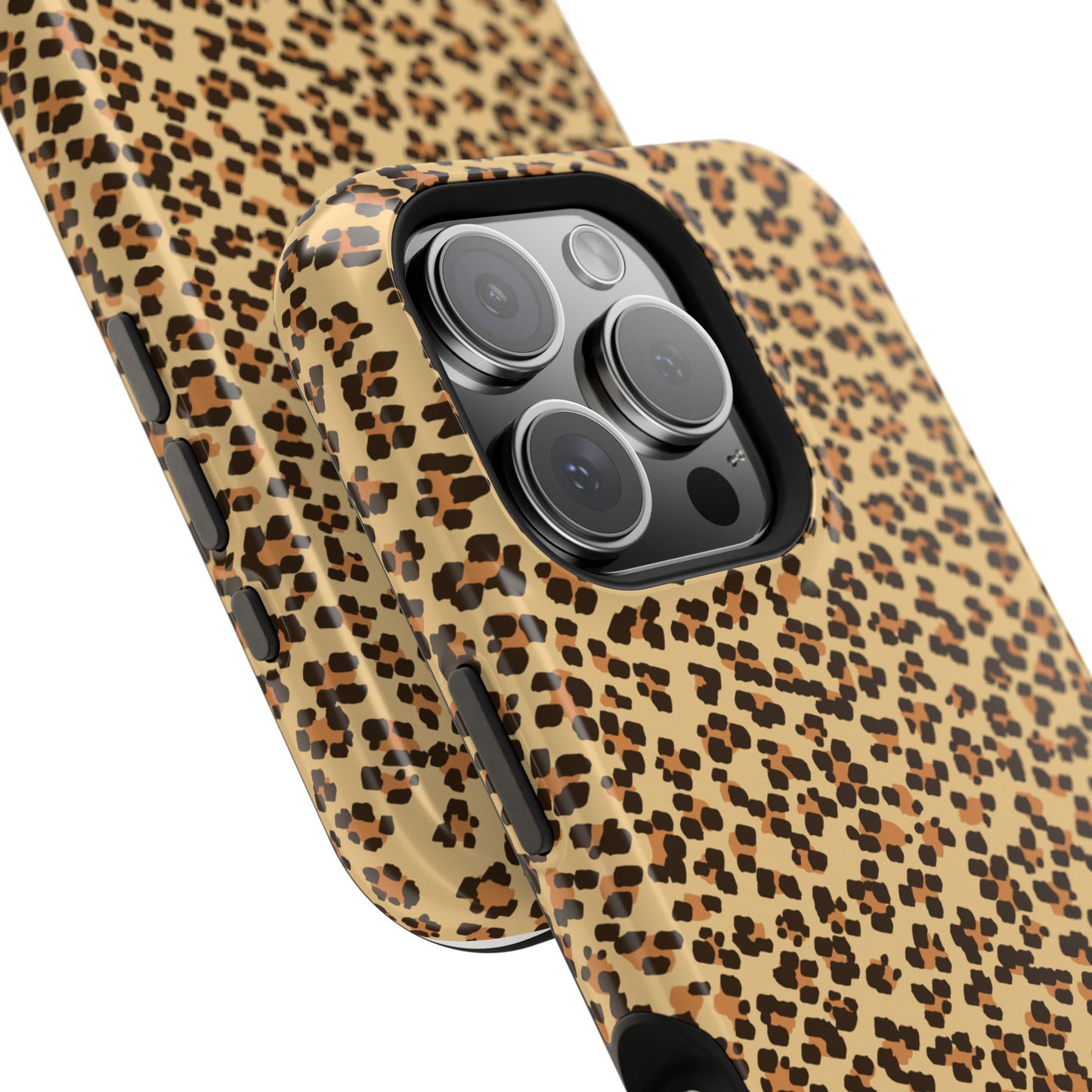 Leopard Print Magnetic Tough Case for iPhone – Bold Style, Rugged Protection  Make a fierce statement while keeping your iPhone safe with this stylish and durable magnetic tough case featuring a trendy leopard print design.