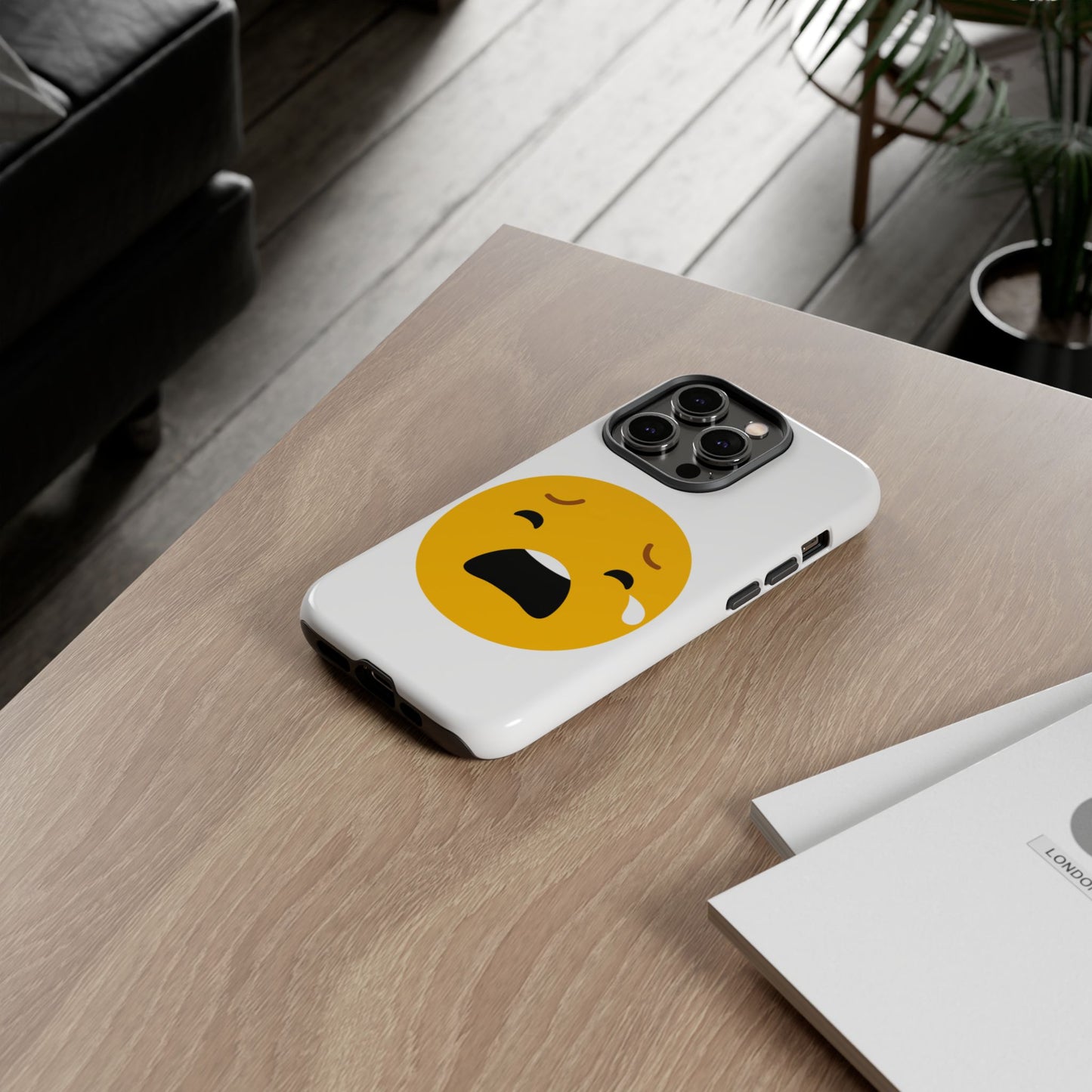 Emotional Tough Case – Sad Emoji Phone Case for Supportive Gifts