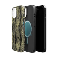 Stylish Snake Skin Magnetic Tough Case - Durable Protection for Your Phone