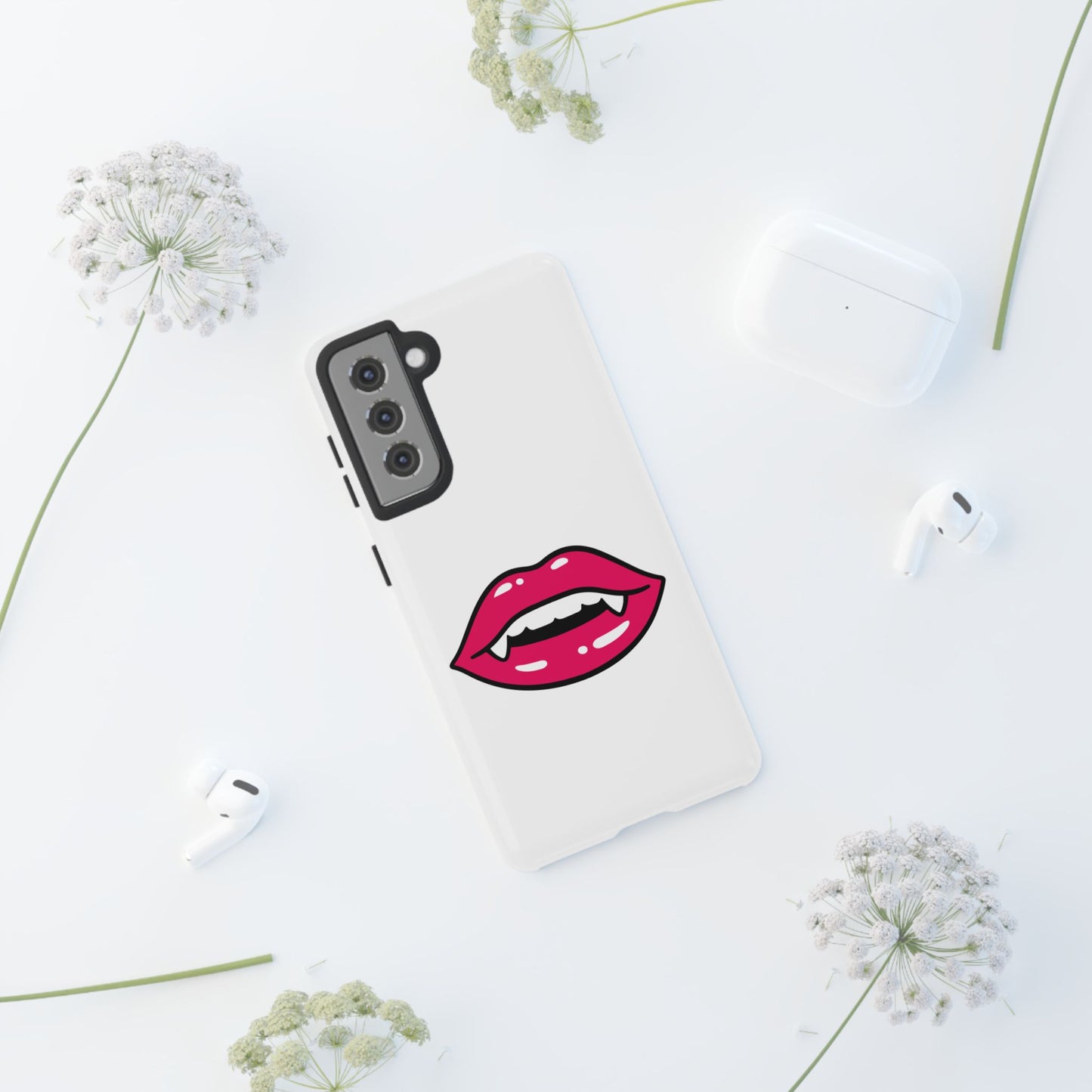 Vampire Mouth Phone Case - Tough Cases for Halloween, Gift for Spooky Lovers, Quirky Phone Accessories, Fun Tech Gear