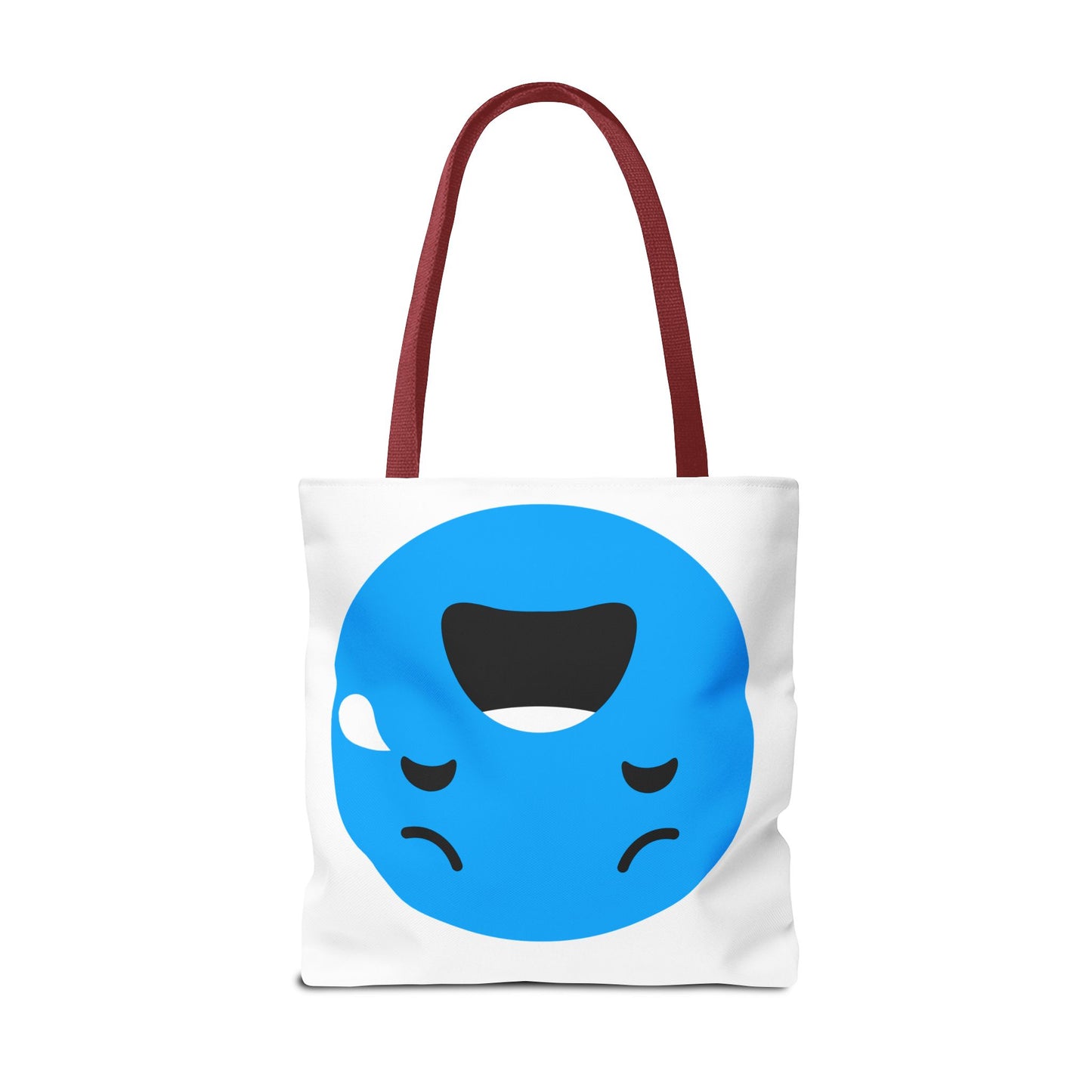 Emotional Expression Tote Bag - Cute Sad Face Design