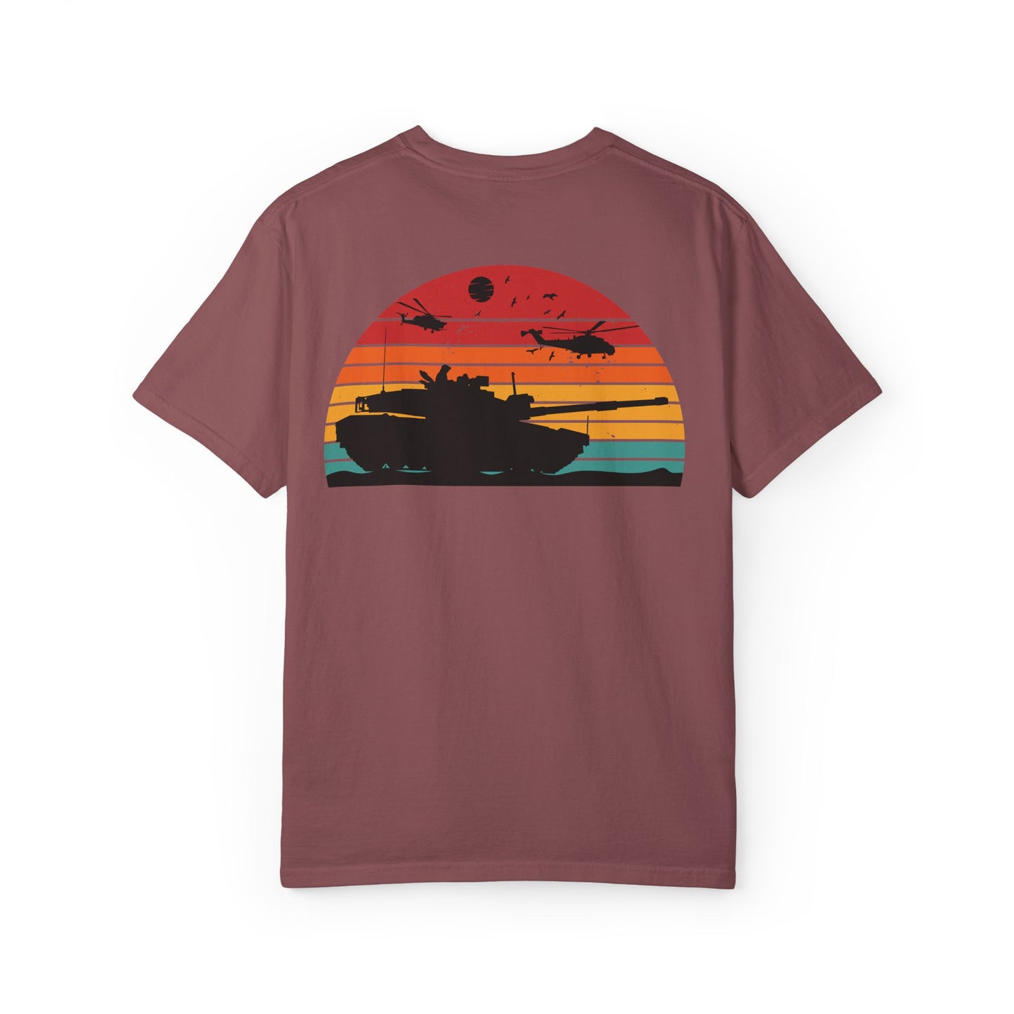 Vintage Sunset Tank Top - Military Inspired Unisex T-Shirt