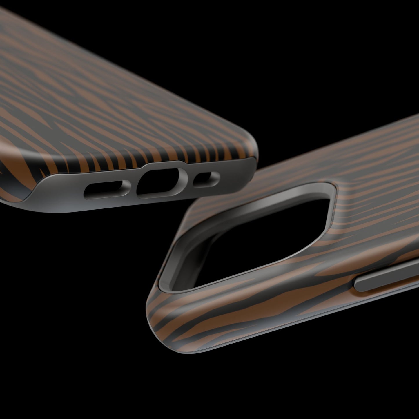Stylish Magnetic Tough Phone Case - Bold Striped Design