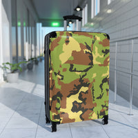 Camo Pattern Suitcase - Stylish Travel Luggage for Adventurers
