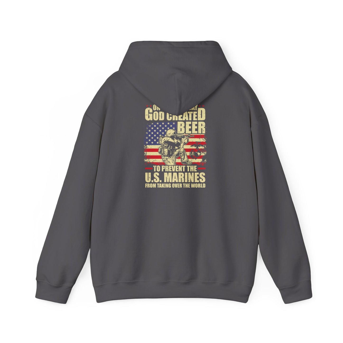 God Created Beer Hoodie, Marine Sweatshirt - Funny Drinking Gift, Unisex Pullover, Alcohol Lover, Birthday Present, Cool