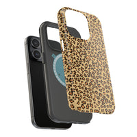 Leopard Print Magnetic Tough Case for iPhone – Bold Style, Rugged Protection  Make a fierce statement while keeping your iPhone safe with this stylish and durable magnetic tough case featuring a trendy leopard print design.