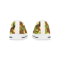 Camo Print Women's Low Top Sneakers - Comfortable & Stylish Footwear