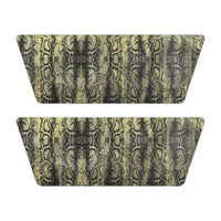 Stylish Women's Snake Print Slide Sandals - Removable Strap Summer Footwear