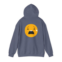Unisex Heavy Blend™ Sad Emoji Hoodie - Cozy & Expressive Sweatshirt