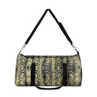 Stylish Python Print Duffel Bag - Trendy Gym & Travel Bag