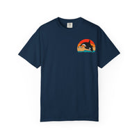 Ocean Sunset Orca Unisex T-Shirt - Relaxed, Vibrant Beach Vibes