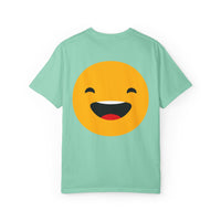 Smiley Face Unisex Garment-Dyed T-Shirt - Fun and Comfortable Casual Wear