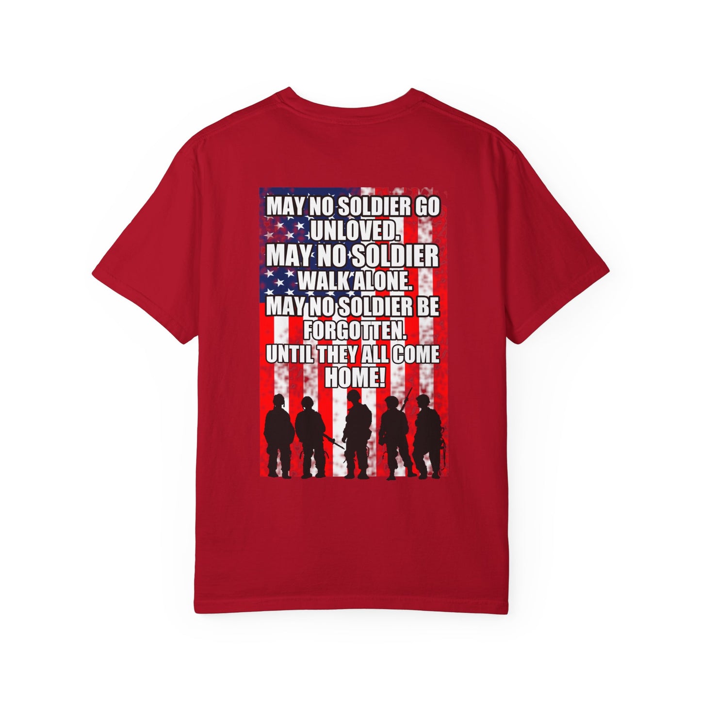 Patriotic T-shirt for Veterans, Memorial Day, Independence Day, Military Support, Casual Wear, Unisex Tee