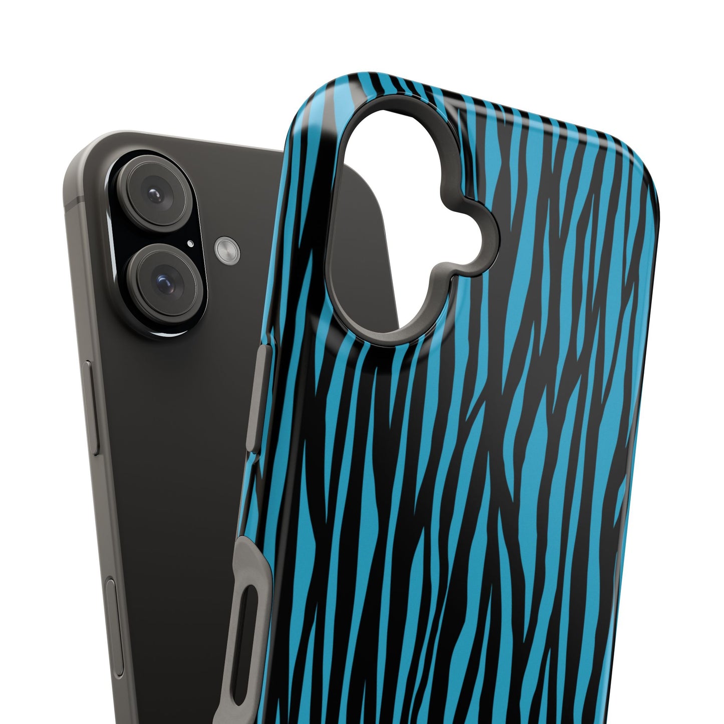 Zebra Print Magnetic Tough Case for iPhone - Durable & Stylish Phone Protection