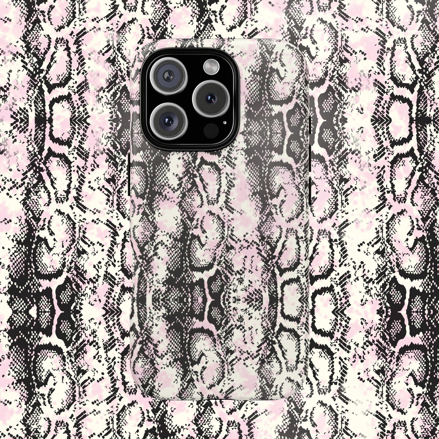 Stylish Snake Print Phone Case - Tough Protection for Trendsetters