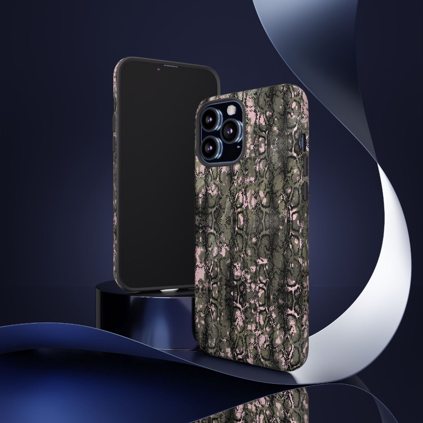Stylish Snake Print Phone Case for Tough Protection