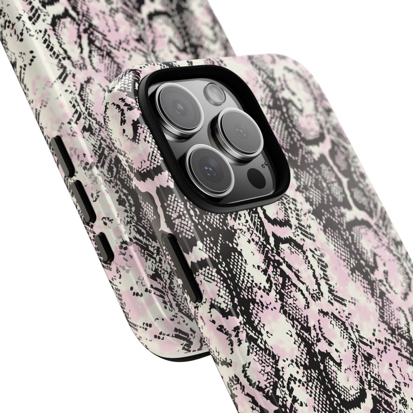 Stylish Snake Print Phone Case – Trendy Design, Tough Protection  Make a bold fashion statement while keeping your phone safe with this sleek and durable snake print case.
