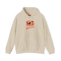 Surfing Vibes Hooded Sweatshirt, Beachwear, Gift for Surfers, Summer Fashion, Casual Wear, Coastal Style