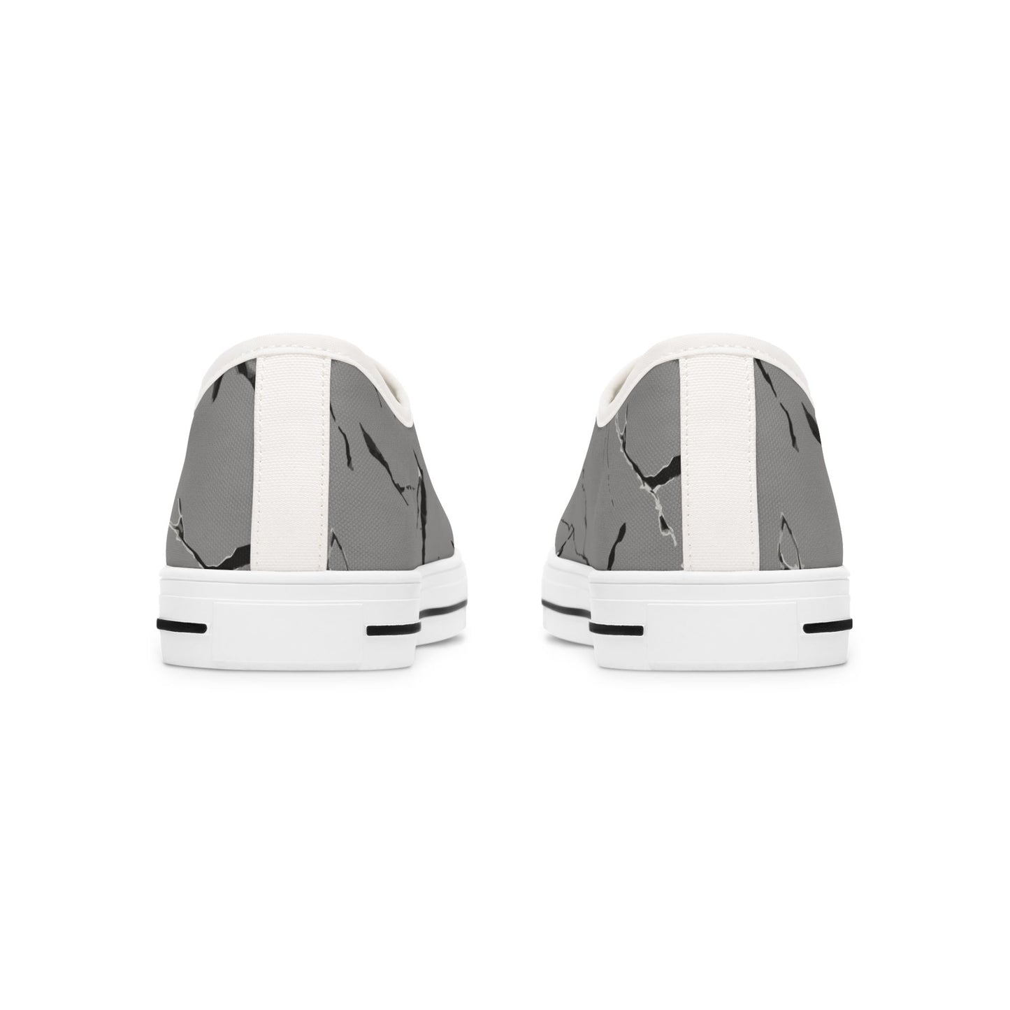 Trendy Women's Low Top Sneakers with Marble Design