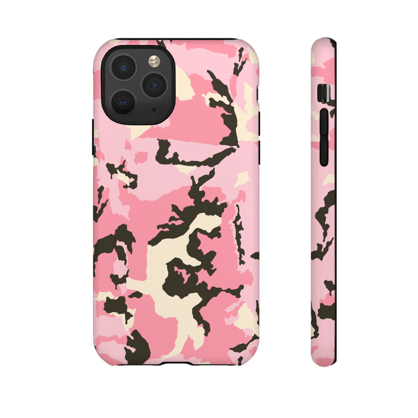 Stylish Tough Phone Case – Pink Camo Design for Bold Protection  Make a statement while keeping your phone safe with this eye-catching pink camouflage case that blends fashion with durability.