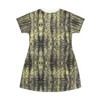 Snakeskin T-Shirt Dress | Trendy Casual Wear for Chic Women