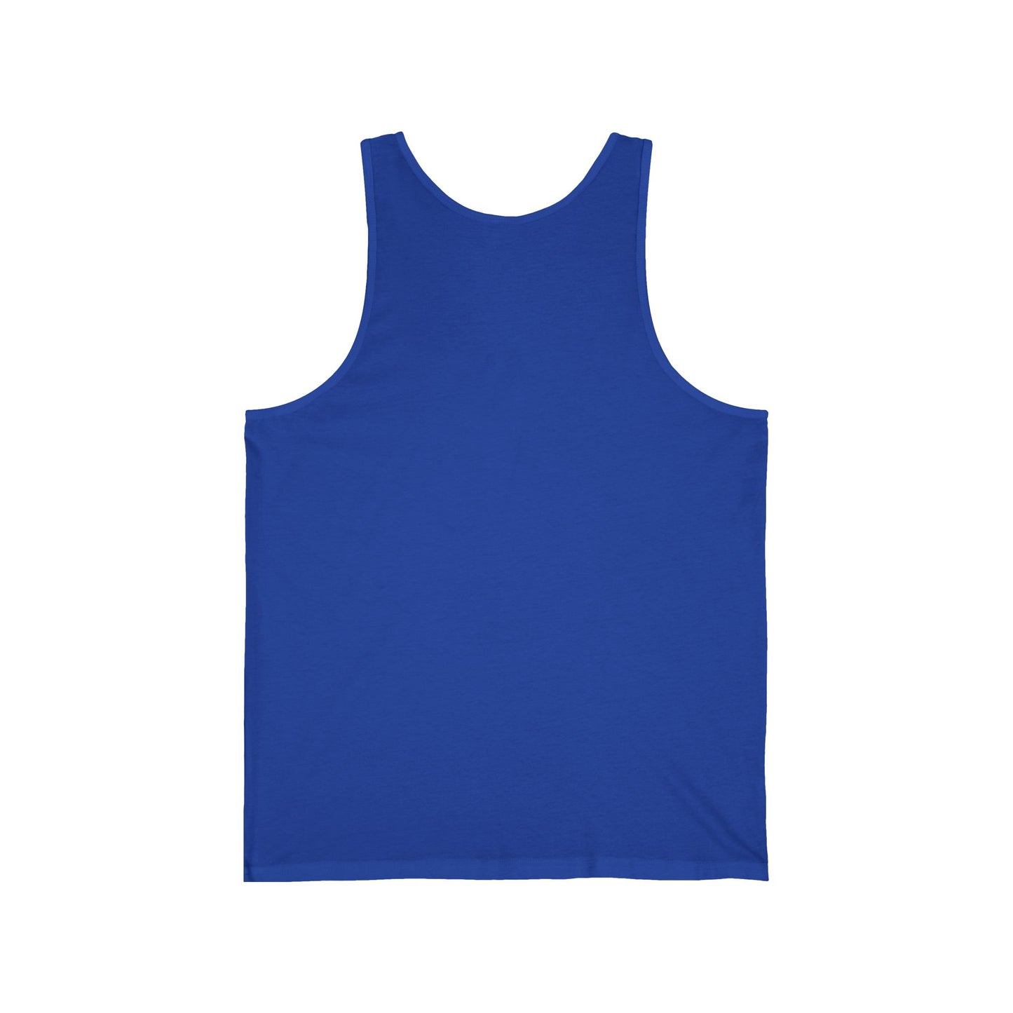 Unisex Jersey Tank - Howling Dog & Birds Design