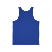Unisex Jersey Tank - Howling Dog & Birds Design
