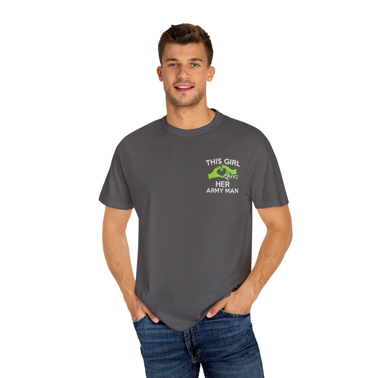 Army Wife Love T-shirt - Cute Gift for Military Girlfriends, Support Our Troops Apparel, Unisex Casual Tee, Army Partner