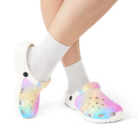 Rainbow Tie-Dye EVA Foam Clogs for Comfort and Fun